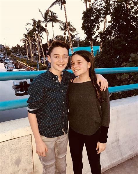 noah schnapp and his sister.